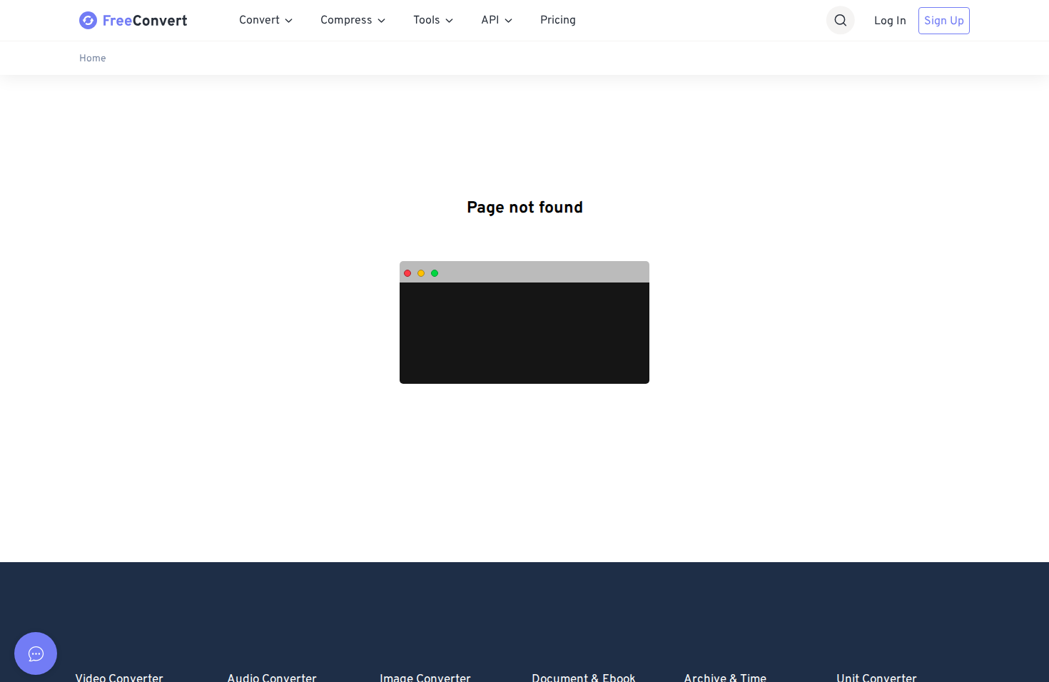 FreeConvert file compression and conversion interface
