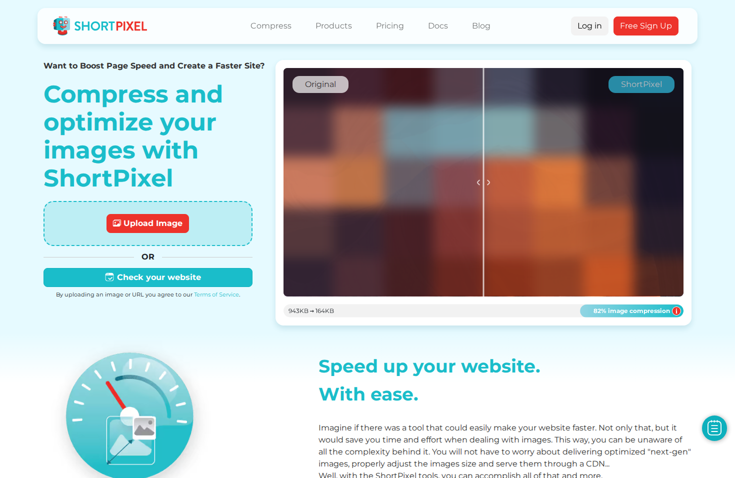 ShortPixel image optimizer homepage